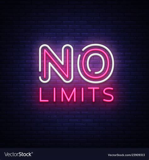 limits neon text  limits neon sign royalty  vector