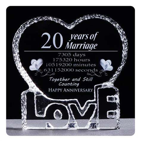 20th Anniversary Wedding Decorations Artificial Crystal