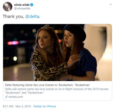 Olivia Wilde Applauds Delta For Promising To Restore