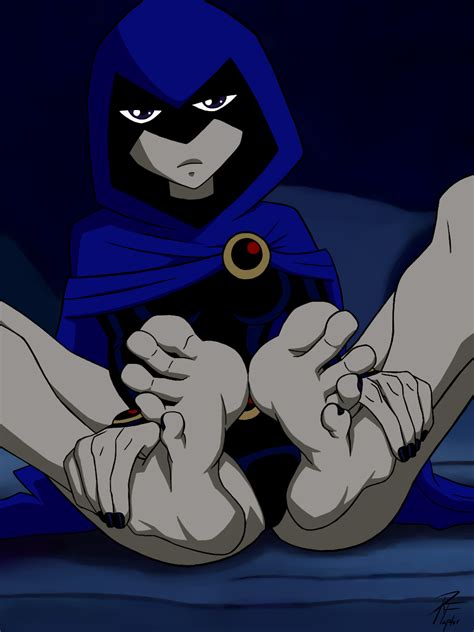 raven showing off feet by retrofaptor hentai foundry
