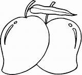 Coloring Pages Fruit Printable Fruits Popular sketch template