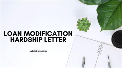 loan modification hardship letter   letter templates print