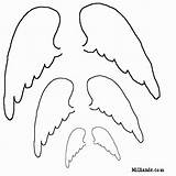 Wings Wing Milliande Weeping Alas Sparad sketch template