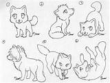 Chibi Pages Coloring Wolf Getcolorings Printable sketch template