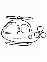 Helikopter Prosty Kolorowanka sketch template
