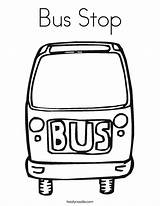 Coloring Bus Stop Pages City Ride Transportation Outline Kids Print Netart Twistynoodle Favorites Login Add Built California Usa Noodle sketch template