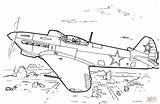 Coloring Pages Fighter Aircraft Yakovlev Yak Drawing sketch template