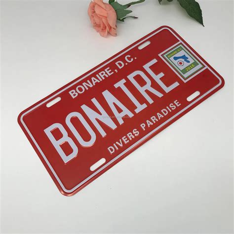bonaire souvenir car license plate buy bonaire license platesbonaire souvenir license plate