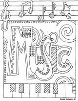 Coloring Pages Musical Adults Music Getcolorings Instrument Printable sketch template