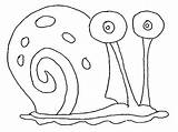 Gary Snail Coloring Outline Pages Drawing Spongebob Color Drawings Getcolorings Getdrawings Printable Print Paintingvalley sketch template