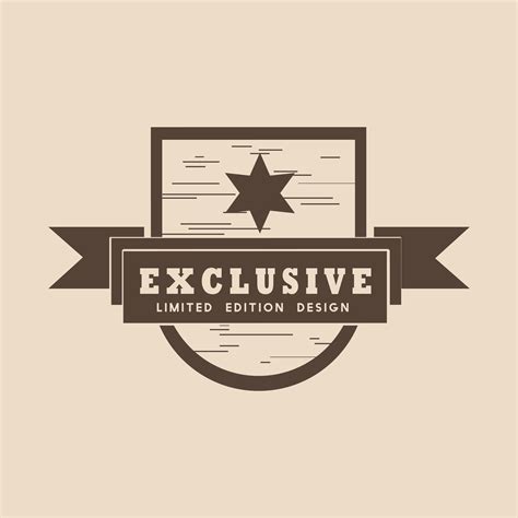 exclusive limited edition badge vector   vectors clipart