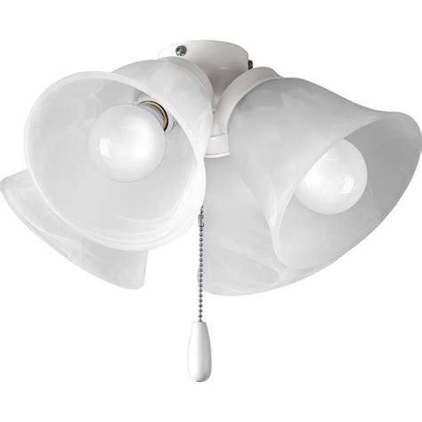 progress lighting fan light kits collection  light white ceiling fan light kit p wb