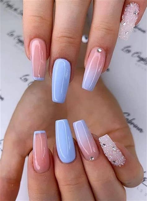 Blue Ballerina Nails For Summer Nails To Bright Your Day