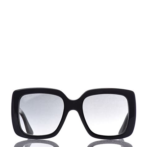 gucci acetate square frame sunglasses gg0141s black 453929