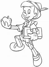 Pinocchio Disney Coloring Pages Walt Characters Fanpop sketch template
