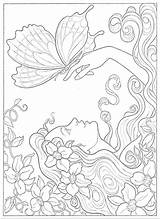Coloring Pages Fairy Color Fairies Adults Drawings Dover Adult Book Printable Choose Board Books Paint sketch template