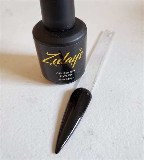 black gel polish  zulays nails