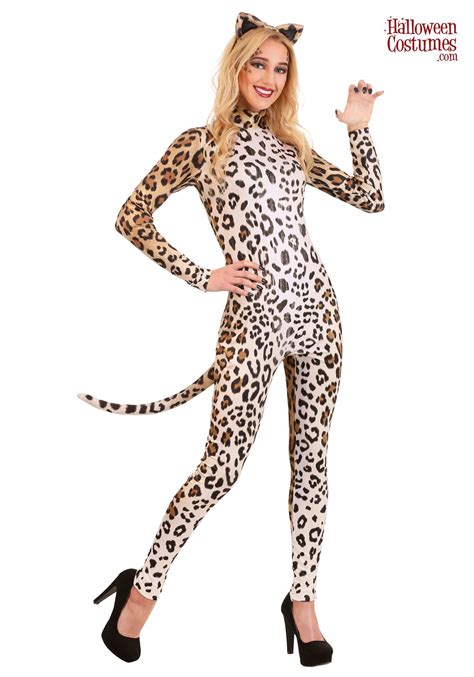 Leopard Women S Catsuit In 2021 Catsuit Women S Tiger Costume Tiger