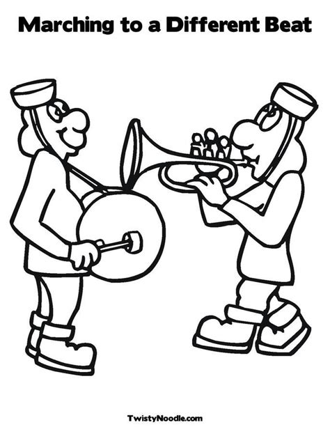 marching band coloring pages coloring home