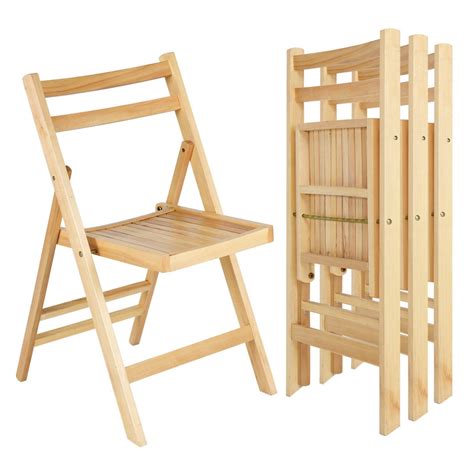 set   solid wood folding chairs  choice products