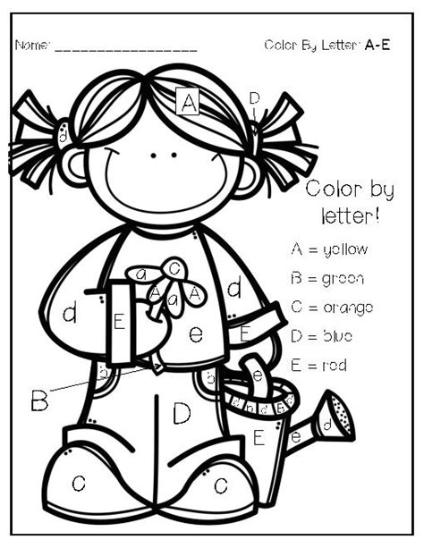 gambar color letter easy coloring page home pages  rebanas rebanas