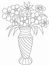 Jarron Colorear Vase Coloring4free 10dibujos Desenho sketch template