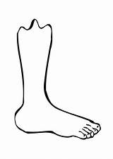 Foot Coloring Pages sketch template