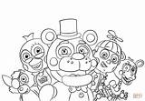 Coloring Nights Five Pages Characters Freddy Freddys Printable sketch template
