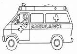 Ambulance Coloring Pages Printable Clipart Kids Preschool Color Sheets Colouring Print Patients Transportation Truck Driver Drawing Super Da Paramedic Activities sketch template