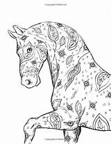 Horses Caballos Completed sketch template