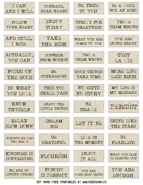 printable collage sheet  words  quotes