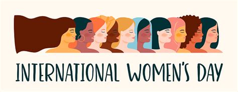International Womens Day Vector Illustration With Women Different