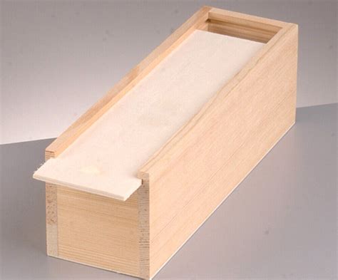 medium pine wood pencil box  sliding lid xxcm wooden boxes  crafts  ebay