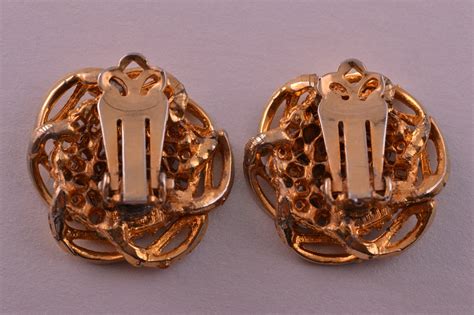 vintage clip  earrings  rhinestones  amanda appleby