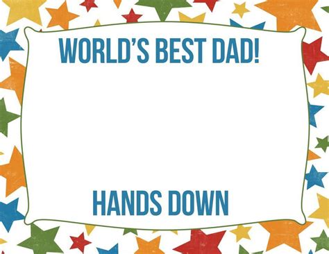 worlds  dad hands  printable fathers day gift fathers day