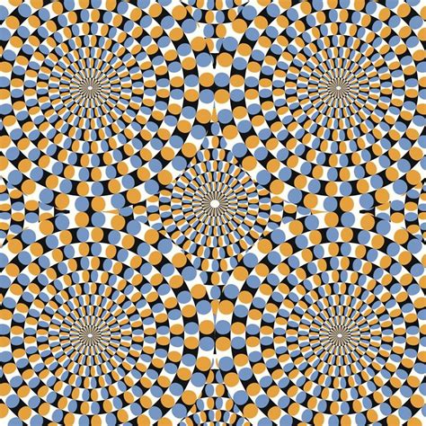 beruehmte optische illusionen punkte kreise farben  sehen sie