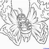 Godzilla Coloring Pages Gamera Mothra Printable Space Print Draw King Colouring Shin 2000 Kong Vs Step Drawing Color Kaiju Sheets sketch template