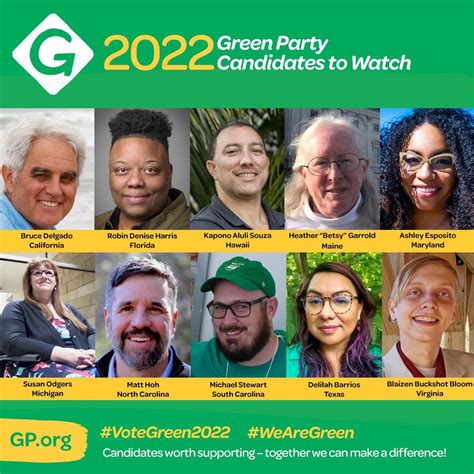 green party candidates    campaign highlights wwwgporg