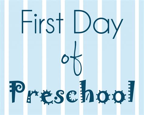 day  preschool sign sarah halstead