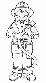 Firefighter Fireman Davemelillo Responders Cool2bkids sketch template
