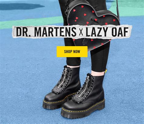 dr martens  newest collab dr martens  lazy oaf milled