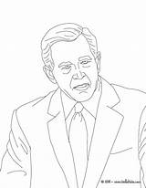 Bush Coloring George President Pages Designlooter Getcolorings 48kb sketch template