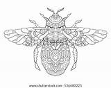 Bumblebee Zentangle Vektorgrafik Vorschau Lines sketch template