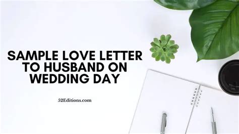 sample love letter  husband  wedding day   letter