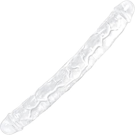 15 1 Inches Double Dildo Crystal Realistic Anal Long Dildo