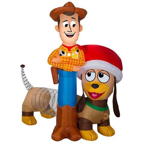 inflatable airblown woody  slinky toy story woody  slinky holiday inflatable  home