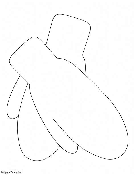 very easy mittens coloring page