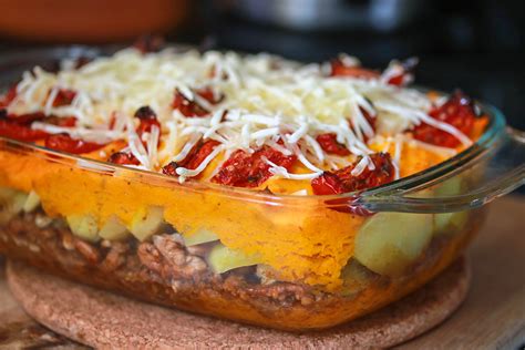 vegan ovenschotel met pompoen en gehakt recept voedsel ideeen recepten veganistische diners