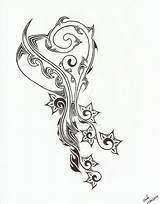 Tattoo Heart Flower Tribal Designs Clipart Library Deviantart sketch template