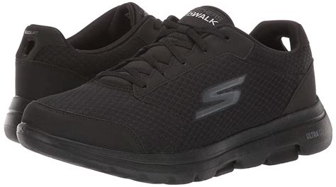 skechers womens shoes  walk  lucky fabric  top lace  black size   ebay